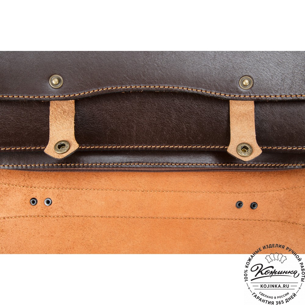 Кожаный портфель "Карьерист"  (коричневый)